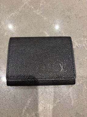 Authentic Louis Vuitton Taiga Black Business Card Holder 2003